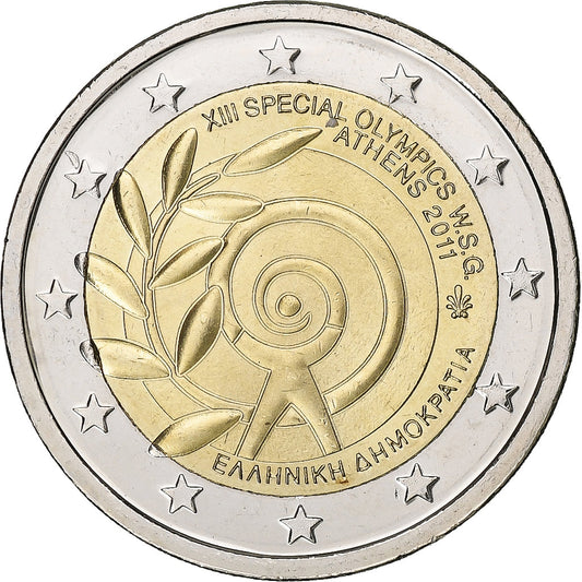 Grčija, 
  
  2 evra, 
  
  Olimpijske igre Atene