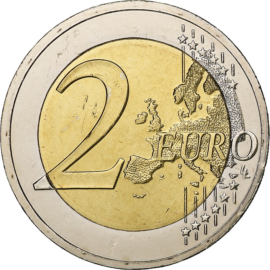 Grčija, 
  
  2 evra, 
  
  30 ans Drapeau européen