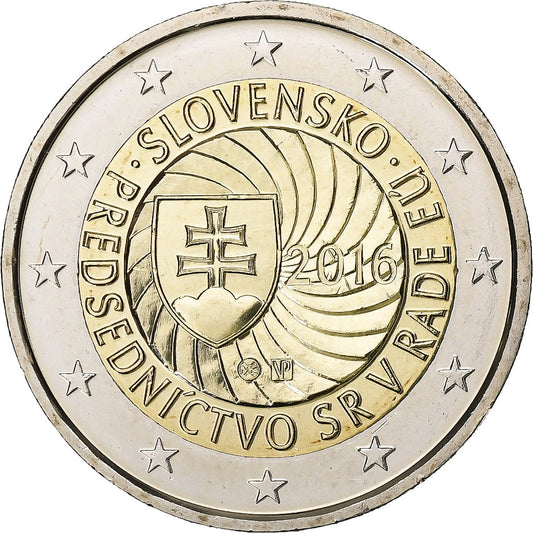 Slovaška, 
  
  2 evra, 
  
  2016