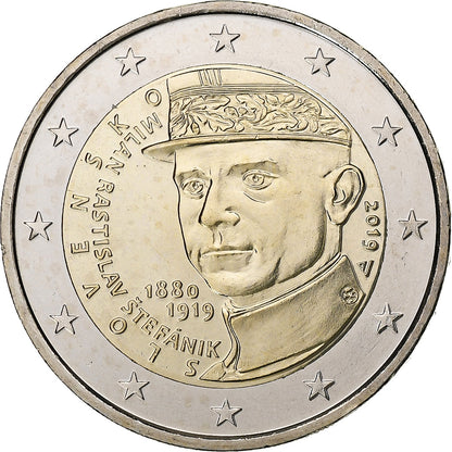 Slovaška, 
  
  2 evra, 
  
  2019