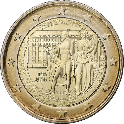 Avstrija, 
  
  2 evra, 
  
  2016