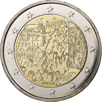 Francija, 
  
  2 evra, 
  
  Murska padala v Berlinu