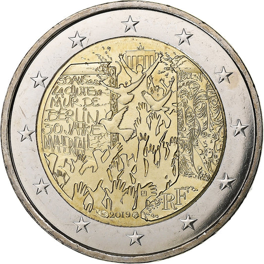 Francija, 
  
  2 evra, 
  
  Murska padala v Berlinu