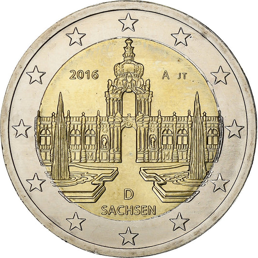 NEMČIJA - ZVEZNA REPUBLIKA, 
  
  2 evra, 
  
  2016