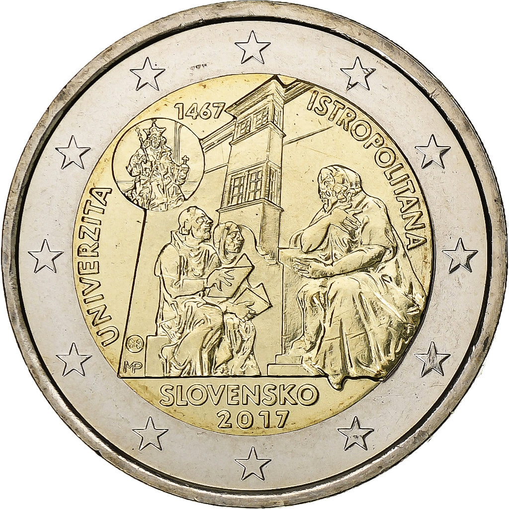 Slovaška, 
  
  2 evra, 
  
  2017
