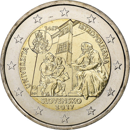 Slovaška, 
  
  2 evra, 
  
  2017