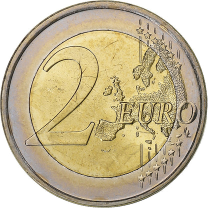 Finska, 
  
  2 evra, 
  
  30 ans Drapeau européen