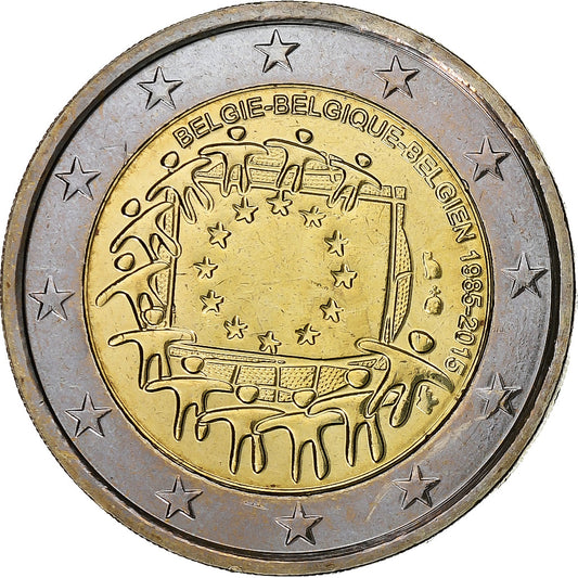 Belgija, 
  
  2 evra, 
  
  2015