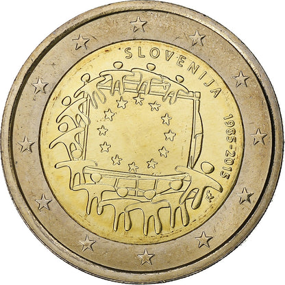 Slovenija, 
  
  2 evra, 
  
  2015