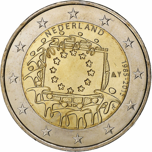 Nizozemska, 
  
  2 evra, 
  
  2015