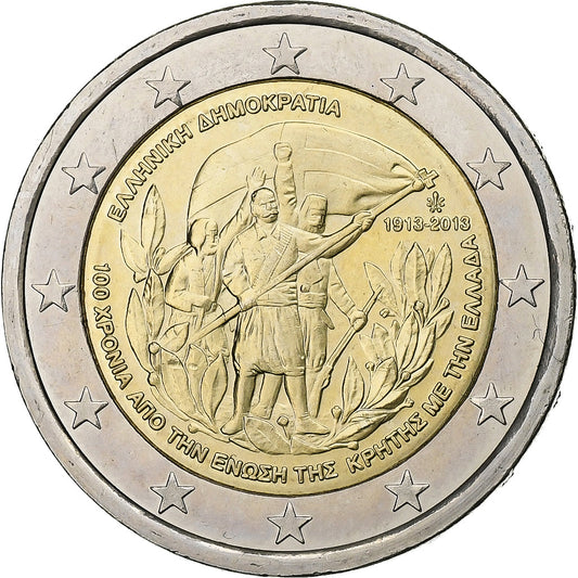 Grčija, 
  
  2 evra, 
  
  2013