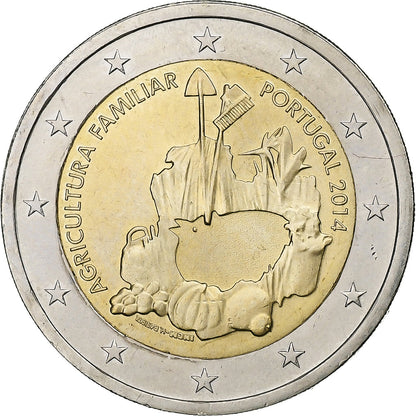 Portugalska, 
  
  2 evra, 
  
  2014