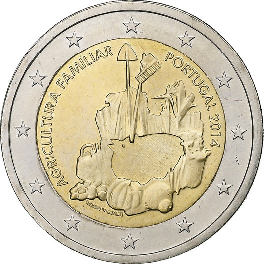 Portugalska, 
  
  2 evra, 
  
  2014