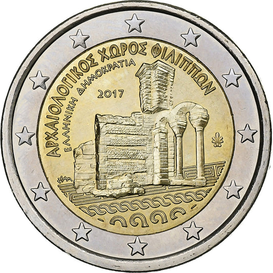 Grčija, 
  
  2 evra, 
  
  Arheološko najdišče Filipi