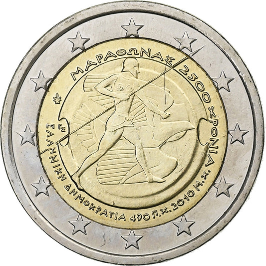 Grčija, 
  
  2 evra, 
  
  2010