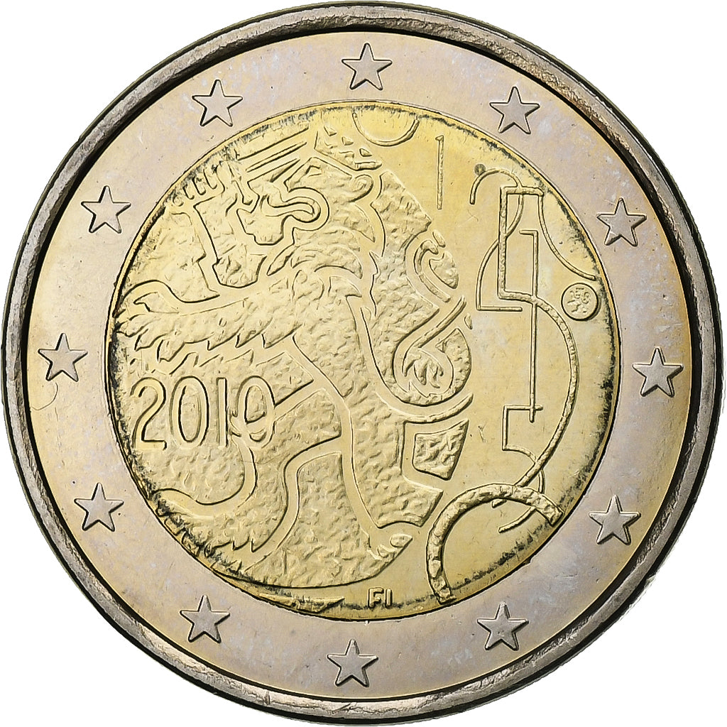 Finska, 
  
  2 evra, 
  
  Rahapaja
