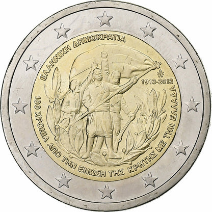 Grčija, 
  
  2 evra, 
  
  Crète - Grèce