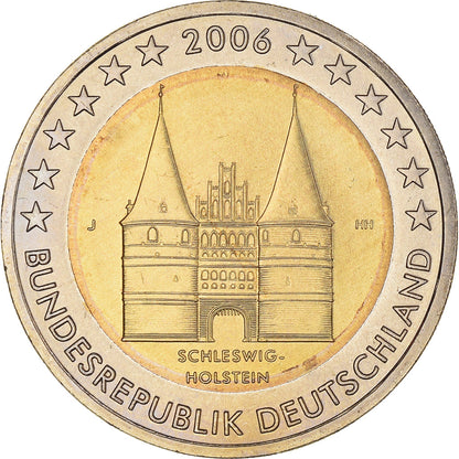 NEMČIJA - ZVEZNA REPUBLIKA, 
  
  2 evra, 
  
  Grad Schleswig Holstein