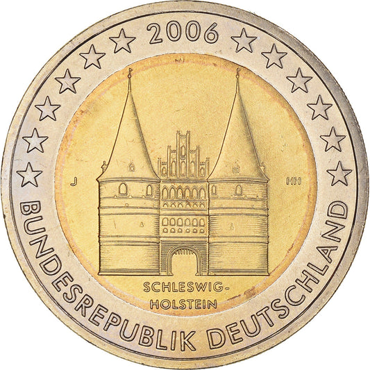 NEMČIJA - ZVEZNA REPUBLIKA, 
  
  2 evra, 
  
  Grad Schleswig Holstein