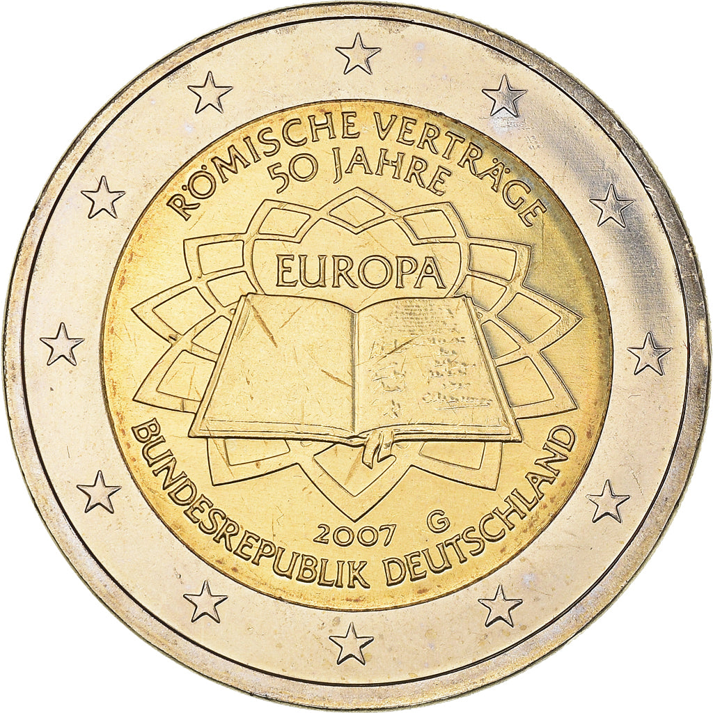 NEMČIJA - ZVEZNA REPUBLIKA, 
  
  2 evra, 
  
  Traité de Rome 50 ans