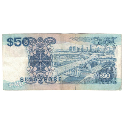 bankovec, 
  
  Singapur, 
  
  50 dolarjev