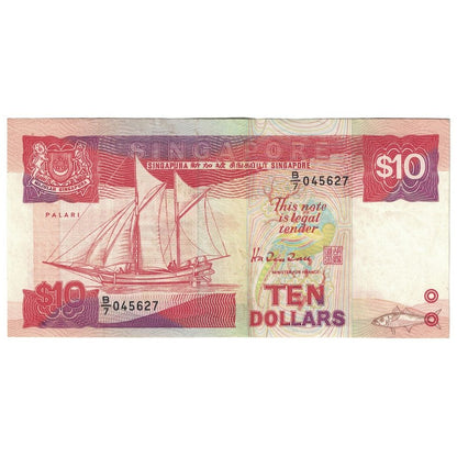 bankovec, 
  
  Singapur, 
  
  10 dolarjev