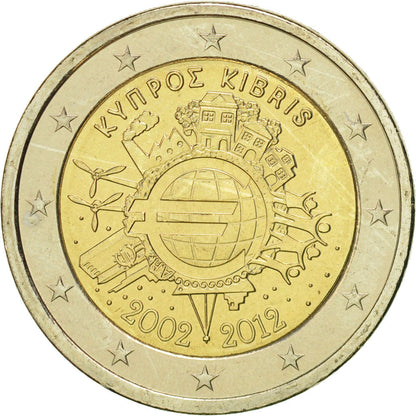 Ciper, 
  
  2 evra, 
  
  10 ans de l'Euro