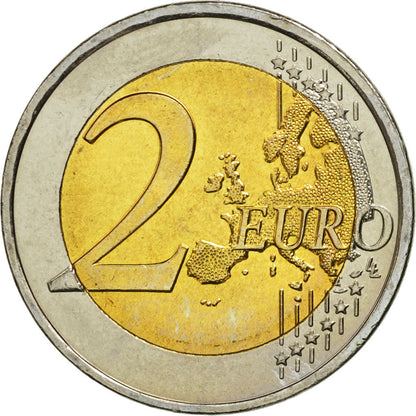 Grčija, 
  
  2 evra, 
  
  10 Jahre evrov