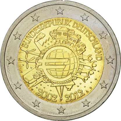 Nemčija, 
  
  2 evra, 
  
  €uro 2002-2012