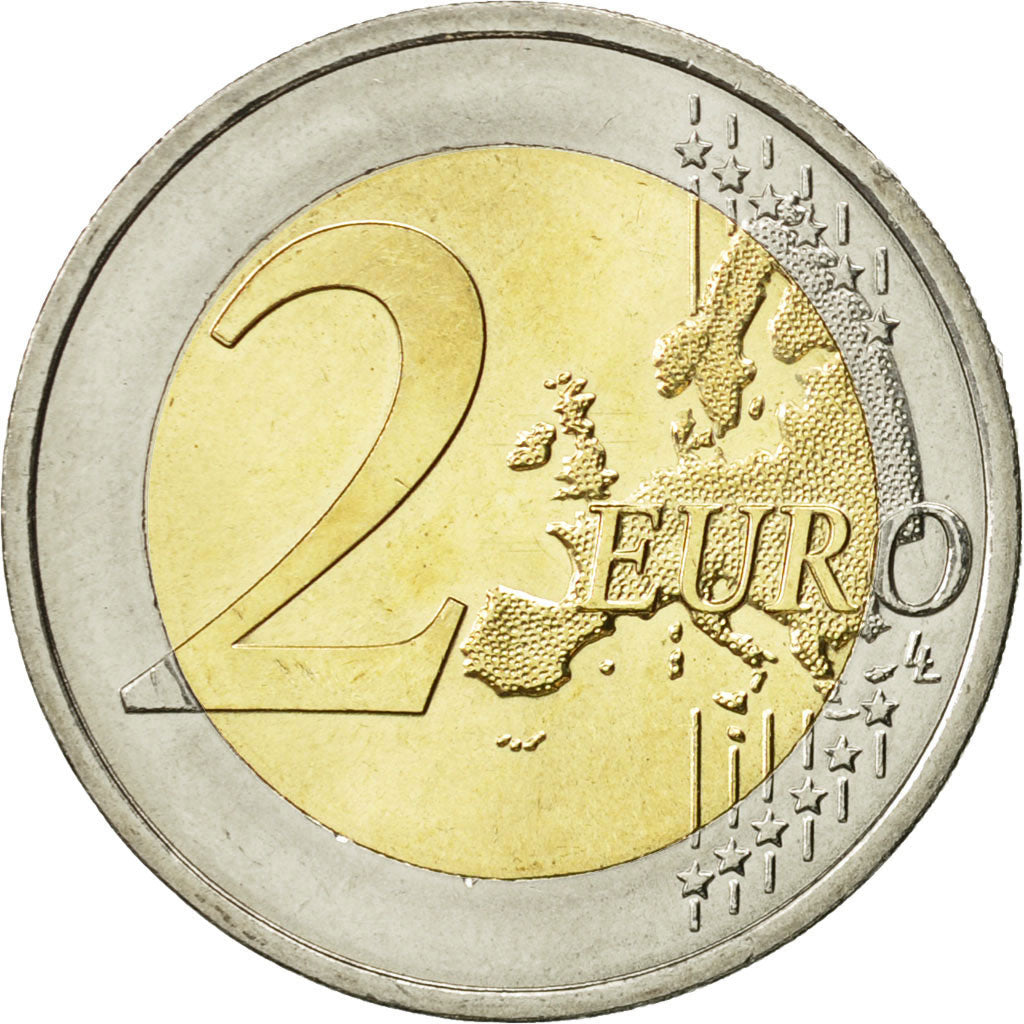 Avstrija, 
  
  2 evra, 
  
  Drapeau européen