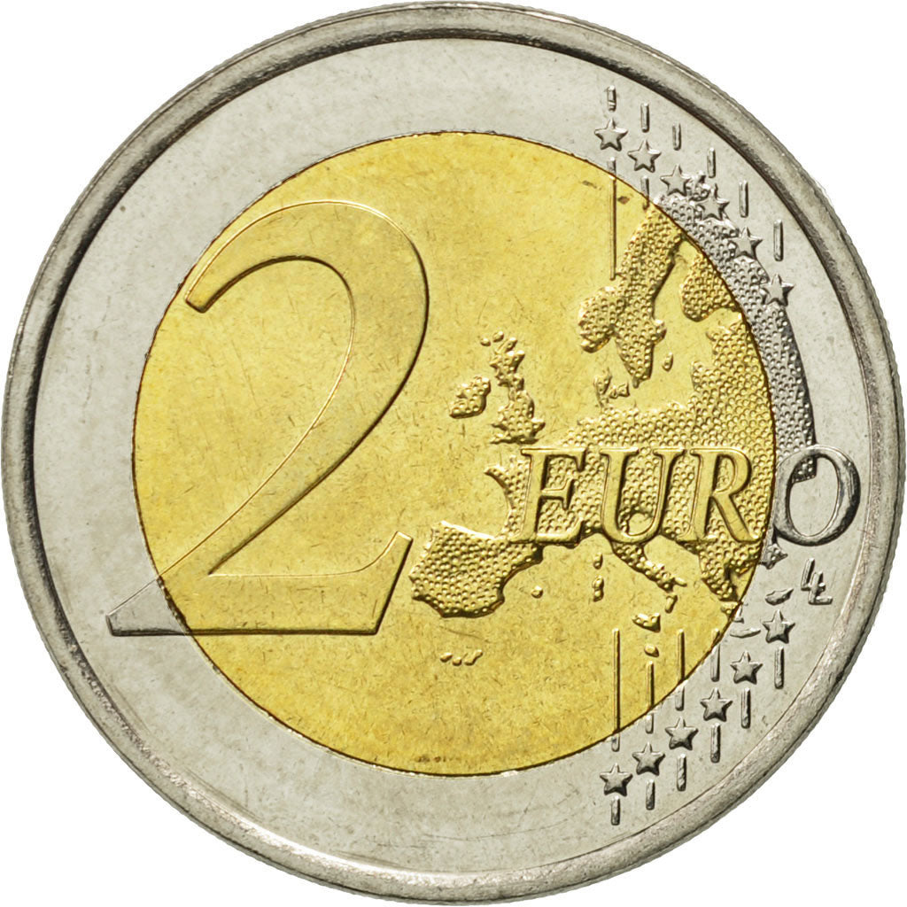 Finska, 
  
  2 evra, 
  
  Drapeau européen