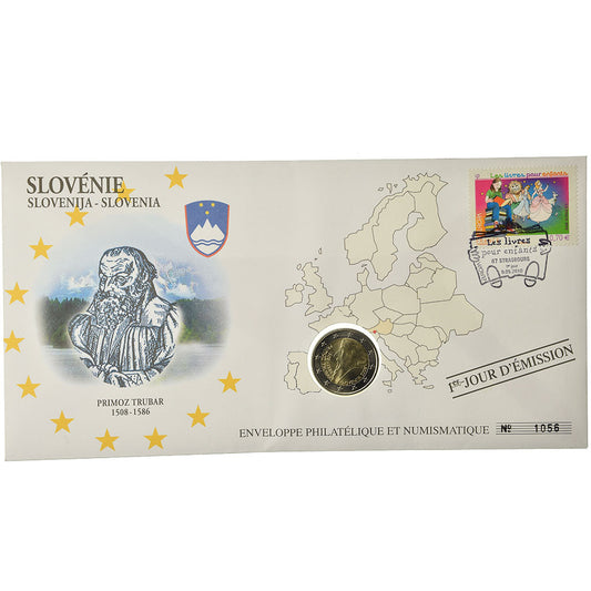 Slovenija, 
  
  2 evra, 
  
  2008