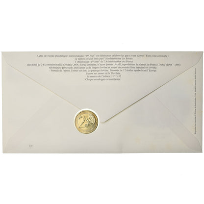 Slovenija, 
  
  2 evra, 
  
  2008