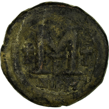 kovanec, 
  
  Justinijan I., 
  
  Follis