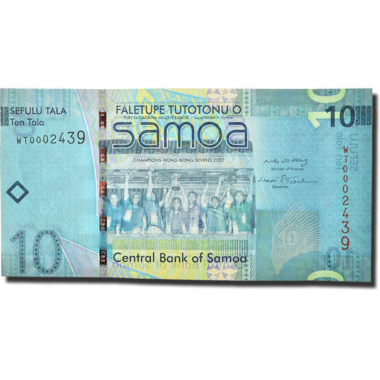 bankovec, 
  
  Zahodna Samoa, 
  
  10 Tala