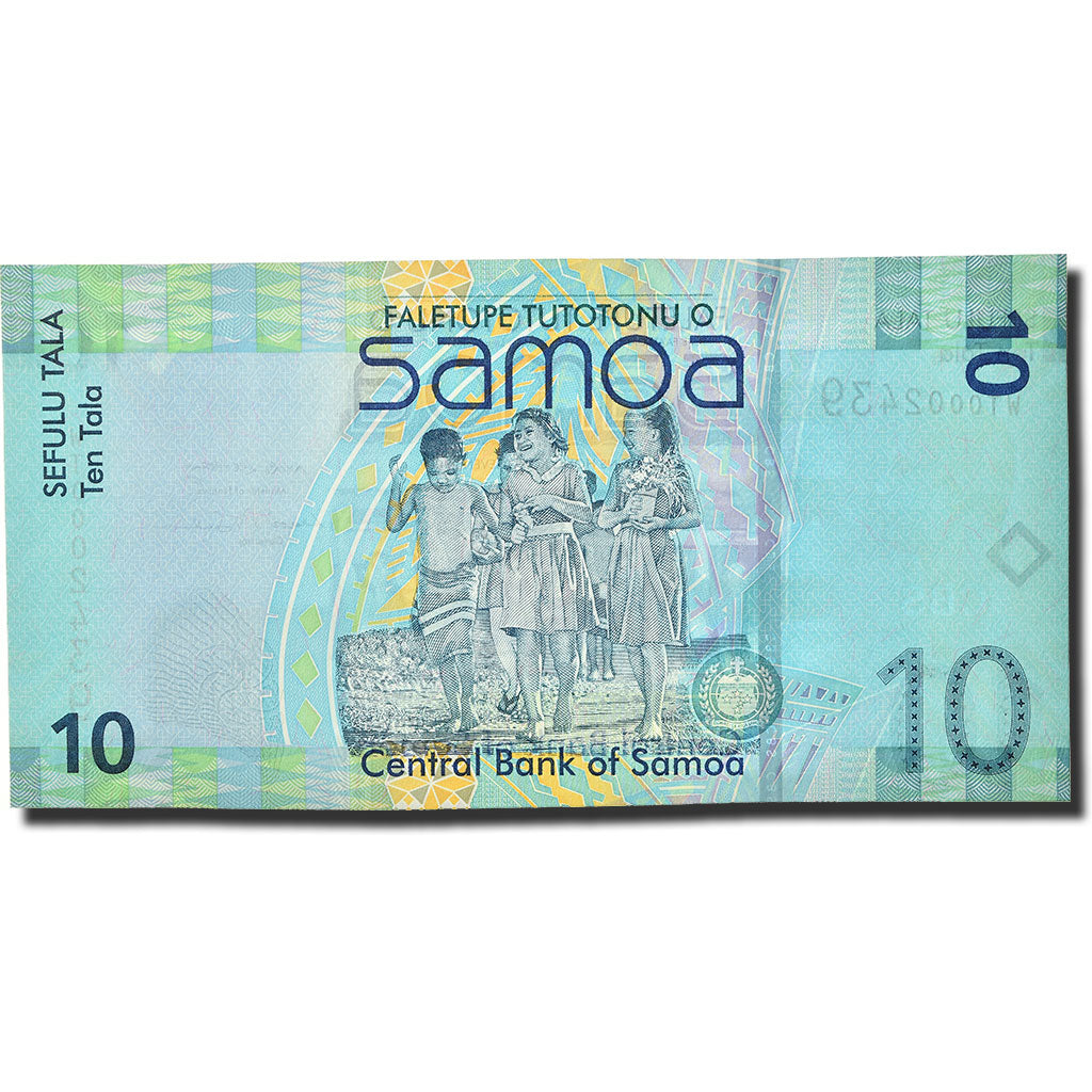 bankovec, 
  
  Zahodna Samoa, 
  
  10 Tala