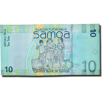 bankovec, 
  
  Zahodna Samoa, 
  
  10 Tala