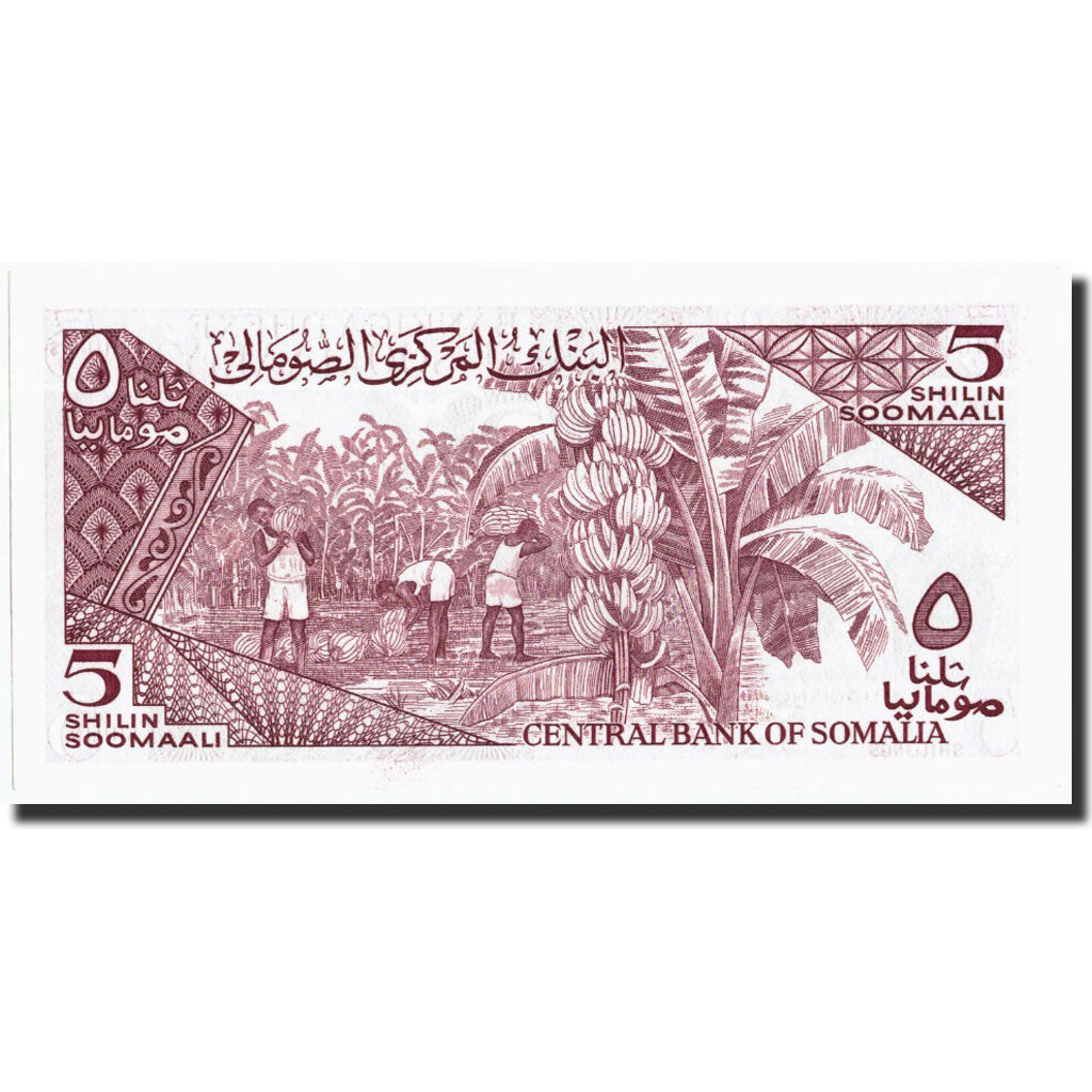 bankovec, 
  
  Somalija, 
  
  5 šilin = 5 šilingov