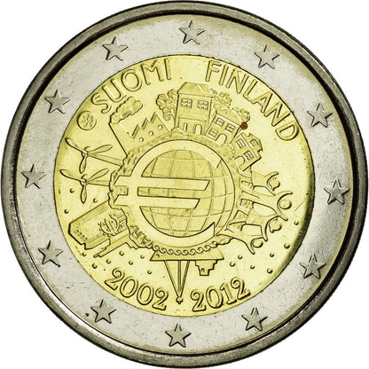 Finska, 
  
  evro kovanci, 
  
  10. obletnica