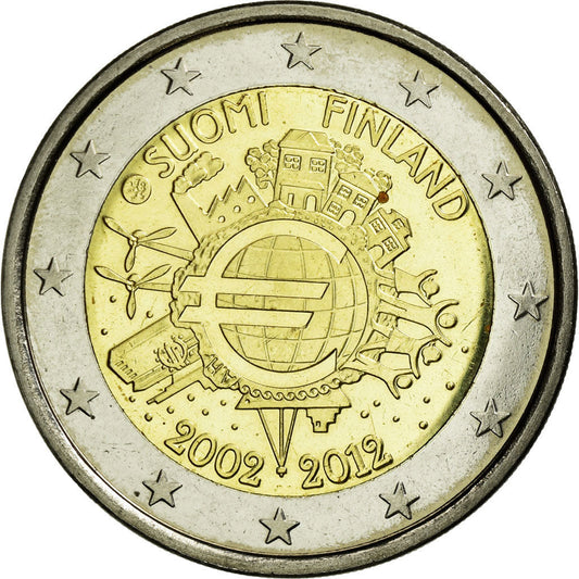 Finska, 
  
  evro kovanci, 
  
  10. obletnica