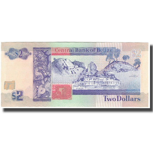 bankovec, 
  
  Belize, 
  
  2 dolarja