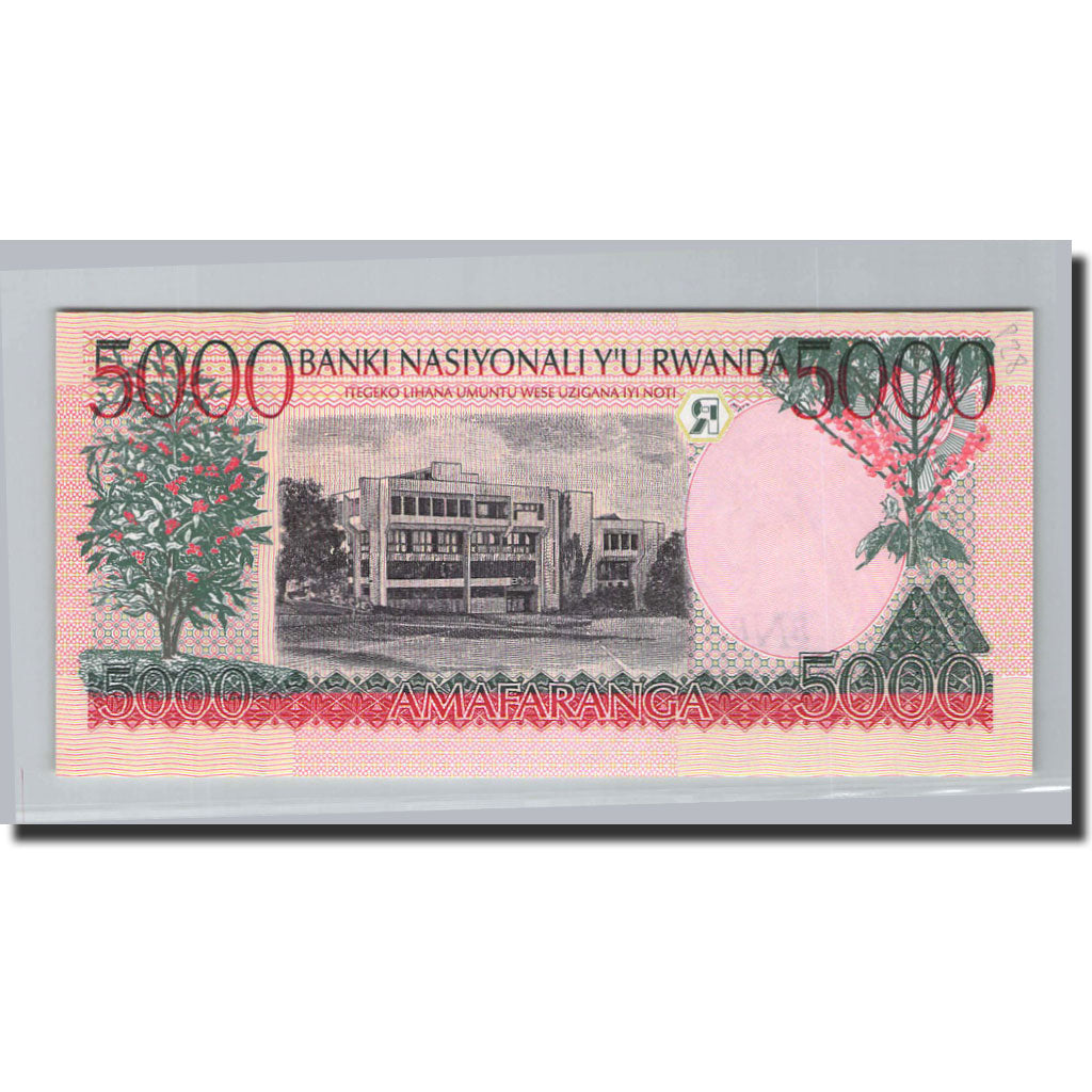 bankovec, 
  
  Ruanda, 
  
  5000 frankov
