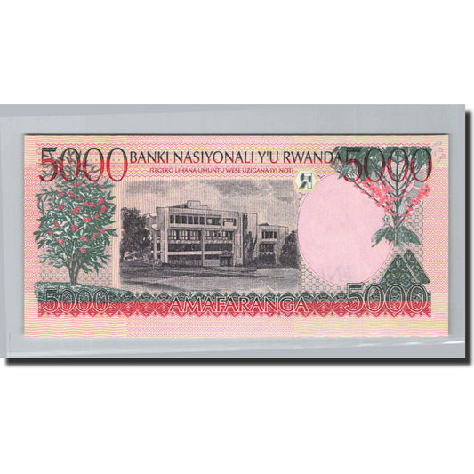 bankovec, 
  
  Ruanda, 
  
  5000 frankov