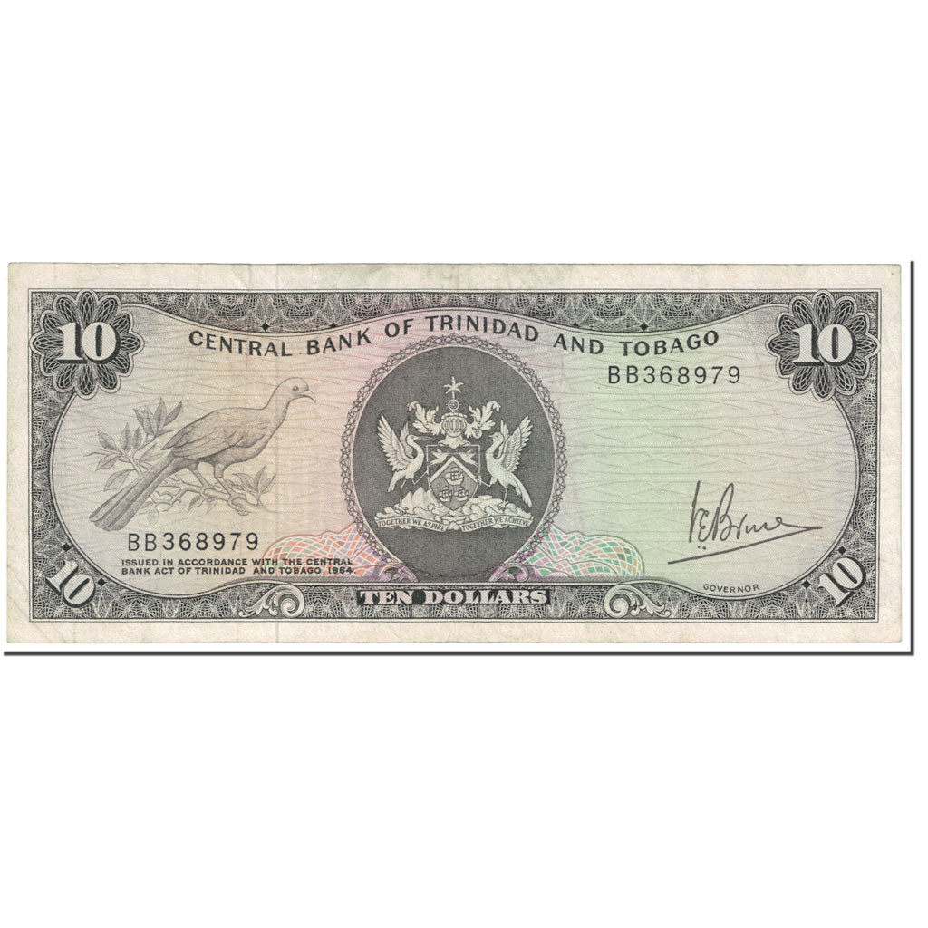 Trinidad in Tobago, 
  
  10 dolarjev, 
  
  Brez datuma (1964)