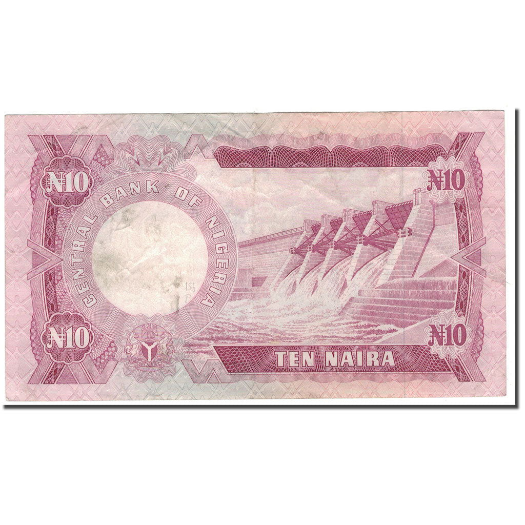 bankovec, 
  
  Nigerija, 
  
  10 Naira