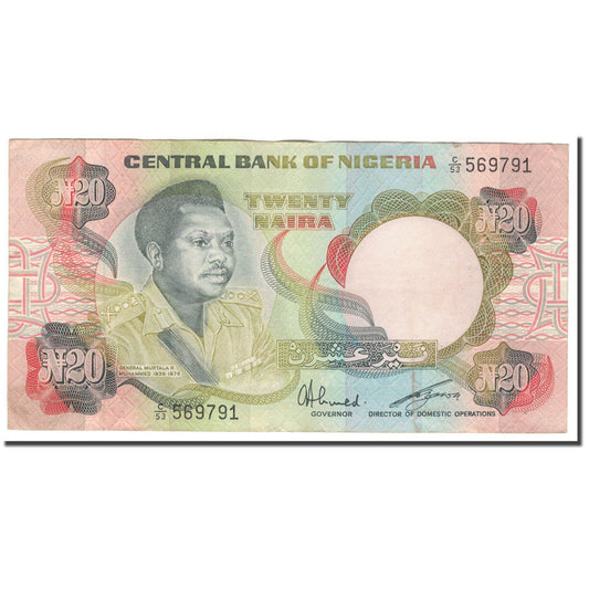bankovec, 
  
  Nigerija, 
  
  20 Naira