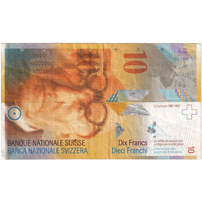 Švica, 
  
  10 frankov, 
  
  KM:66a