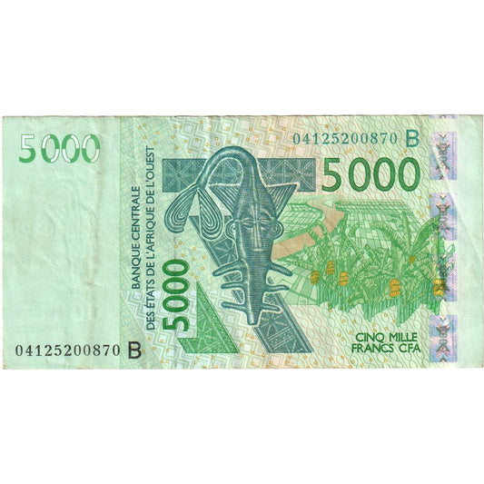 Zahodnoafriške države, 
  
  5000 frankov, 
  
  EF (40-45)