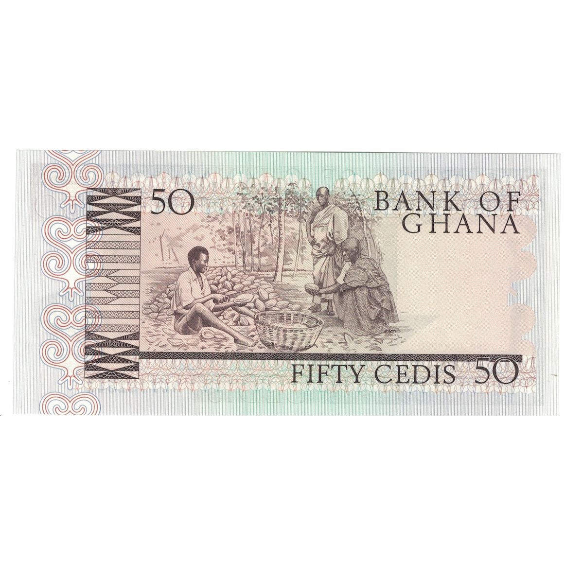 bankovec, 
  
  Gana, 
  
  50 cedijev