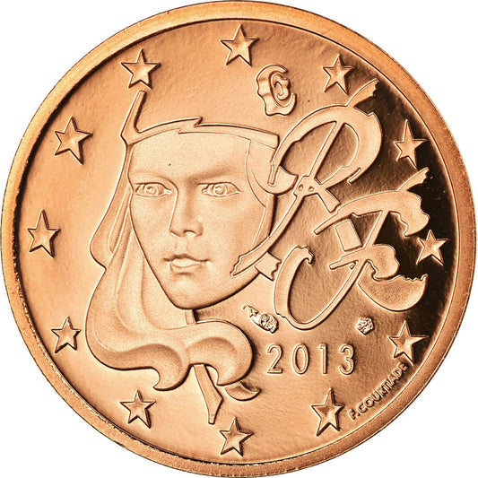 Francija, 
  
  2 evro centa, 
  
  2013